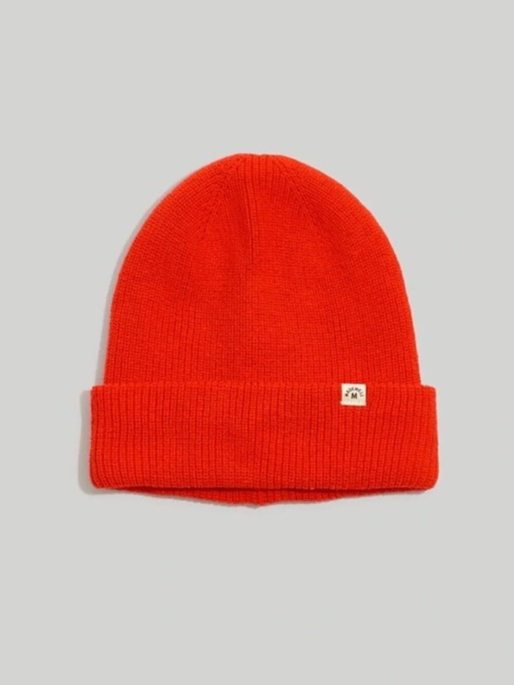 NWT Madewell (Re)sourced Cotton Cuffed Red Beanie OS
